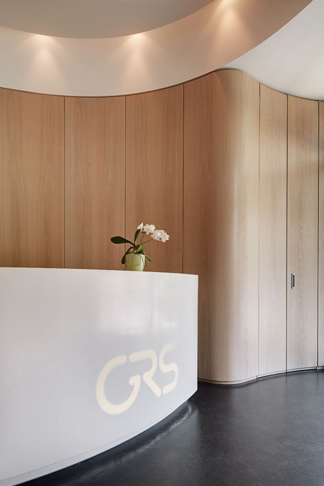 GRS Empfang Braunschweig © Büro Thomas Müller, Architektur, Innenarchitektur, Messebau